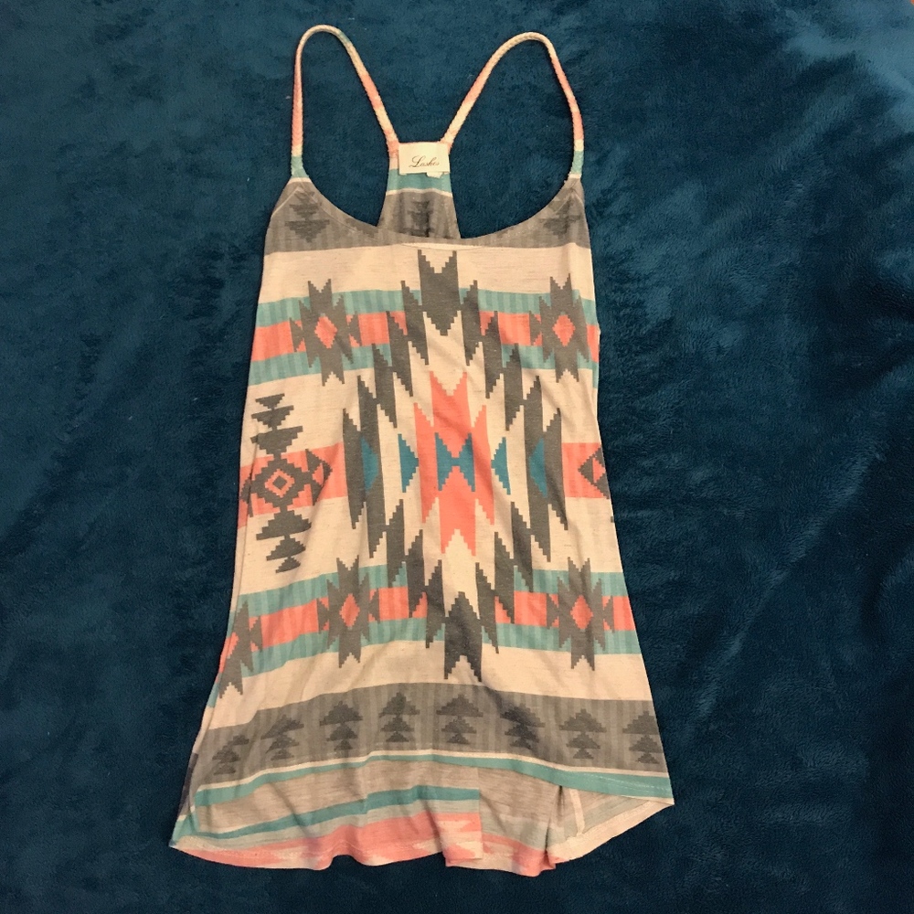 Lashes Aztec Tank Top